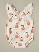Боди с крылышками Little Star Груши (интерлок) 3732 (ЧЗ-мз) крем 62