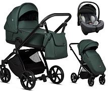 Детская коляска Tutis Mio 3 Plus Essential 3 в 1 с автокреслом Elo Lux EduSky Grey 1502240 Pacific green