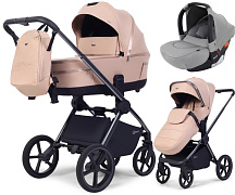 Детская коляска Rant Falcon Soft Therm 3 в 1 с автокреслом Cruise Grey Beige