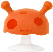 Прорезыватель Mombella Грибочек, силиконовый оранжевый