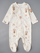 Комбинезон на кнопках Little Star 30032 мишка индеец, крем 74