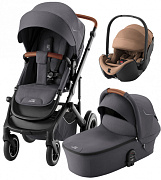 Коляска 3 в 1 Britax Roemer Smile 5Z и автокресло Baby-Safe PRO LUX Warm Caramel Midnight Grey