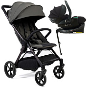 Прогулочная коляска Peppy Vigo с автокреслом Jet Black и базой Antrazit антрацит
