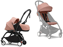 Коляска Stokke YOYO3 Newborn Pack рама чёрная Black 2 в 1 Ginger