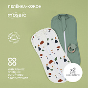 Пеленка-кокон Rant Mosaic 2 шт. Green 62
