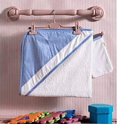 Детское полотенце Kidboo Little Farmer (уголок+варежка) 75х75 см blue