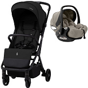 Прогулочная коляска Sweet Baby Aura Basic SBL + автокресло Premier Begie Black