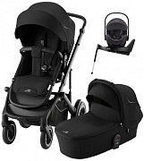 Коляска 4 в 1 Britax Roemer Smile 5Z и автокресло Baby-Safe Pro Midnight Grey + Vario Base 5Z Space Black
