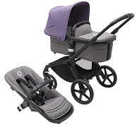 Детская коляска Bugaboo Fox 5 2 в 1 Black/Grey Melange/Astro Purple