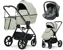 Детская коляска Rant Teo Soft 3 в 1 с автокреслом Miro Olive Sage