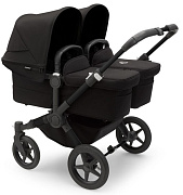 Коляска для двойни Bugaboo Donkey 5 Twin шасси Black Midnight Black