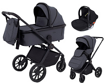 Детская коляска Rant Falcon Neo 3 в 1 с автокреслом Cruise Black Graphite