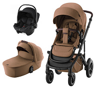 Коляска 3 в 1 Britax Roemer Smile 5Z LUX и автокресло Baby-Safe Core Space Black2 Warm Caramel