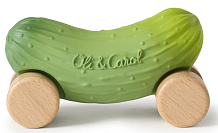 Игрушка-прорезыватель на деревянных колёсах Oli&Carol Машинка Pepino the Cucumber