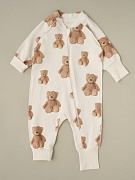 Комбинезон растущий на молнии Little Star Мишки 13016 (ЧЗ-мз) крем 74