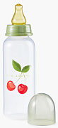 Бутылочка Happy Baby с латексной соской 250 мл cherry