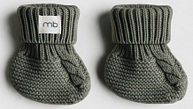 Пинетки Mimibaby коса (меринос) полынь, 0-6 мес.