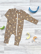 Комбинезон Mjolk Sleep and Play Грибочки на манжетах 62