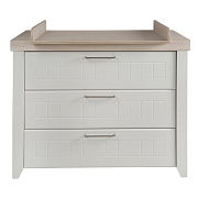 Пеленальный комод Roba Helen белый/светло-серый