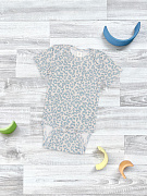 Боди Mjolk Леопард серо-голубой 56