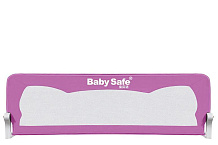 Барьер для кровати BabySafe Ушки 150х66 см пурпурный