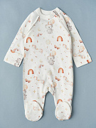 Комбинезон на молнии Little Star 0208 коалы и единороги, крем 68