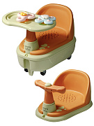 Толокар Amarobaby Swimmy 2 в 1 с сиденьем для купания зеленый/коричневый