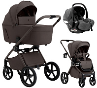 Коляска 3 в 1 Sweet Baby SBL Elegante Therma Colore + автокресло Premier Grey Chocolate Brown