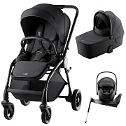 Коляска 3 в 1 Britax Roemer RIO Style и автокресло Baby-Safe PRO Style Carbon Black + Vario Base 5Z Carbon Black