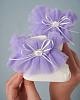 крем с фиол. рюшей, 8 см