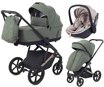 Детская коляска Rant Garda 3 в 1 с автокреслом Miro Beige Olive