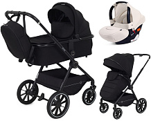 Детская коляска Rant Moss 3 в 1 с автокреслом Cruise Beige Black