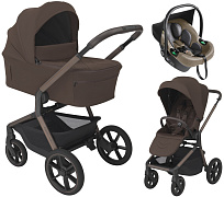 Детская коляска 3 в 1 Espiro Noble и автокресло PI Beige 18 umbra