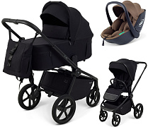 Детская коляска Rant Flex Forma 3 в 1 RA124 с автокреслом Miro Moca Black Черный