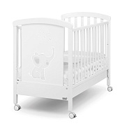 Детская кровать Erbesi Elly LED белый