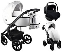 Детская коляска Bexa Air Eco 3 в 1 с автокреслом Avionaut Cosmo 04 белая кожа