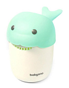 Детская кружка BabyOno Whale для ополаскивания зеленая
