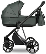 Детская коляска Roan Sol Vintage Luxury Leather 2 в 1 VEGA79DB Atlantic Deep/Nickel/руч.Black