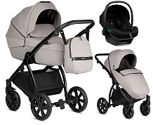 Детская коляска Noordi Luno All Trails 3 в 1 с автокреслом Terra Black 1012611 Moon Rock