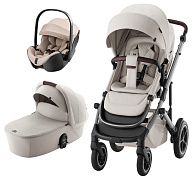 Коляска 3 в 1 Britax Roemer Smile 5Z LUX и автокресло Baby-Safe PRO Style Teak Soft Taupe