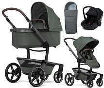 Детская коляска 3 в 1 Joolz Day 5 и автокресло Osann Cuddle Carbon + конверт в подарок Forest green