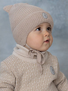 Шапка НаследникЪ Выжанова зимняя с утепл. на завязках НВ1041 ЧЗ бежевый 38