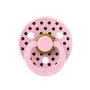 Пустышка латексная Bibs Studio Colour - Polka, 0+ мес. 10034234 Baby Pink/Mocha