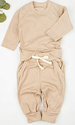 Комплект AmaroBaby Fashion кофточка и штанишки бежевый 86