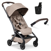 Детская прогулочная коляска Joolz Aer 2 SE с бампером и подстаканником Sandy taupe