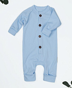 Комбинезон на пуговицах AmaroBaby Fashion голубой 74