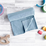 Плед-пелёнка Mjolk Пыльный голубой 120х105 см