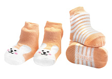 Набор носочков Uviton 2 пары 0170 ЧЗ Зайчик персик 56