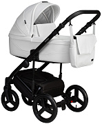 Детская коляска Indigo Lamar 2 в 1 La01 белая кожа