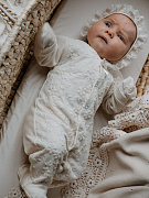 Комплект на выписку НаследникЪ Выжанова для девочки 2 пр. 01003-02001-010 ЧЗ натуральный 56